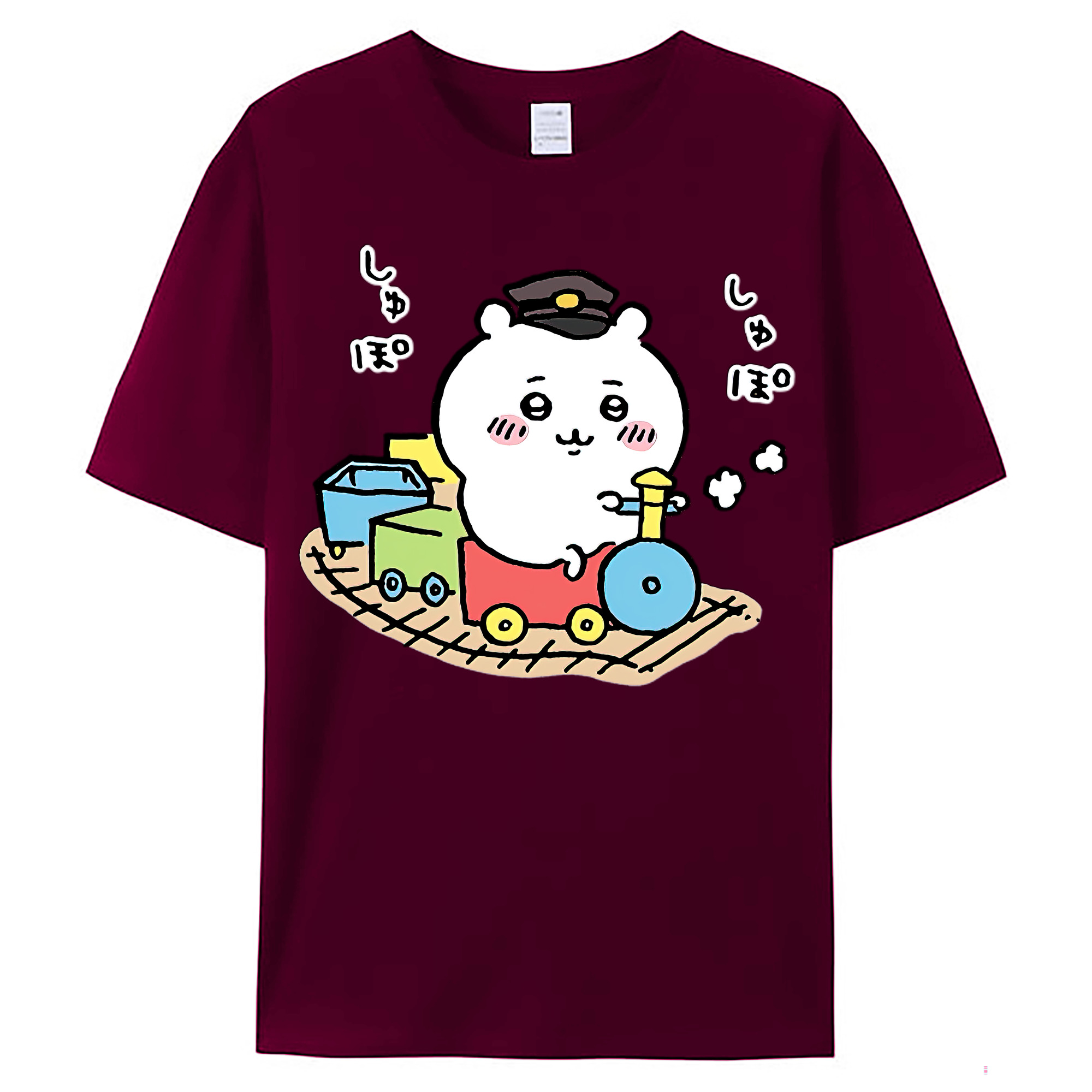 （画像用） ちいかわ ちいかわ Chii-kawa chiikawa レディースカジュアルプリントTシャツ（綿100％）